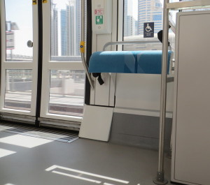 Dubai Tram Wheelchair Space